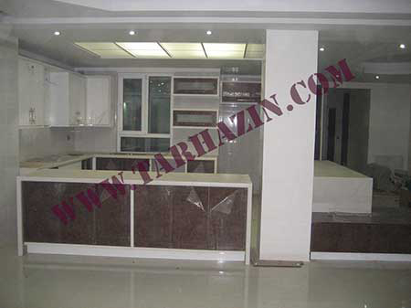 کابینت هایگلس سفید مشکی
